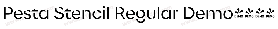 Pesta Stencil Regular Demo字体转换